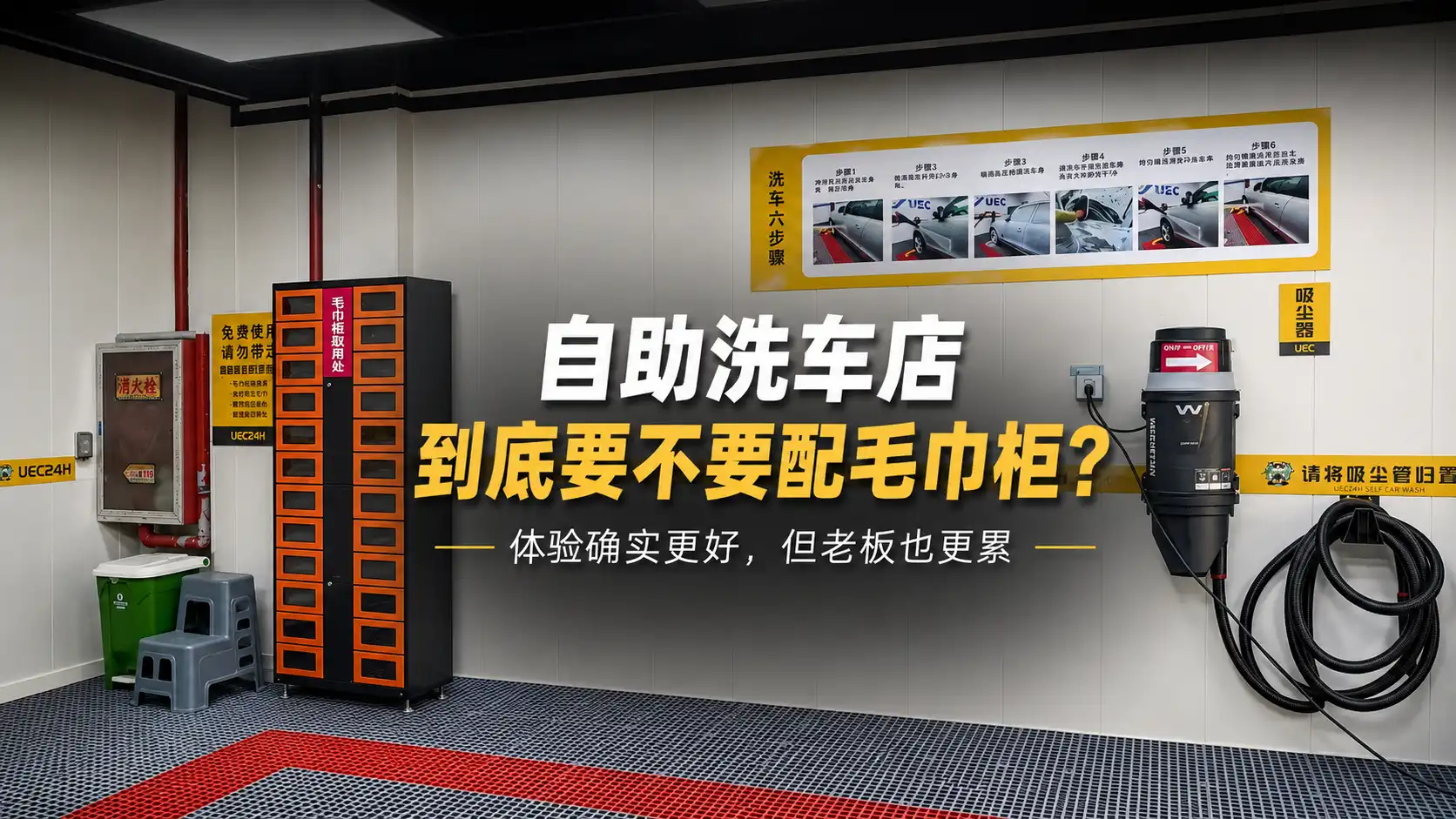 自助洗车店到底要不要配毛巾柜？体验确实好，但要考虑好这个问题